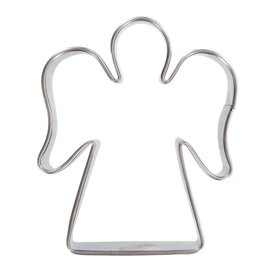 Emporte-pièce en inox de Noël : ange de Noël 6 cm - Alice Dé