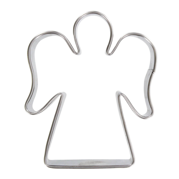 Emporte-pièce en inox de Noël : ange de Noël 6 cm - Alice Dé