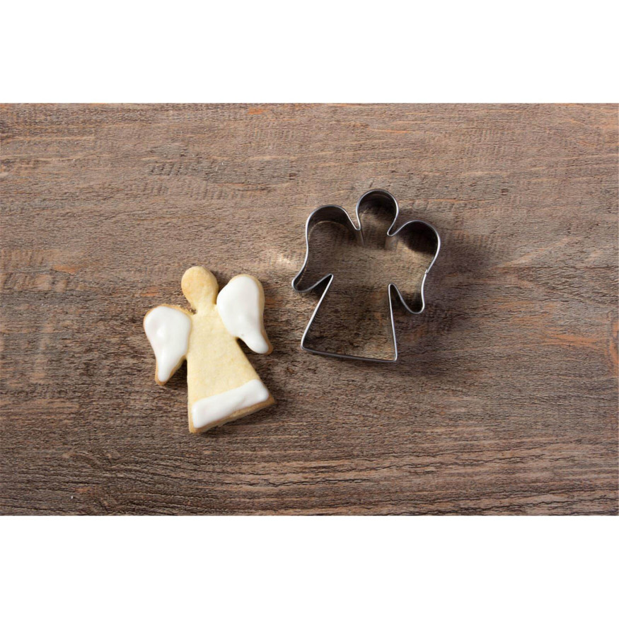 Emporte-pièce en inox de Noël : ange de Noël 6 cm - Alice Dé