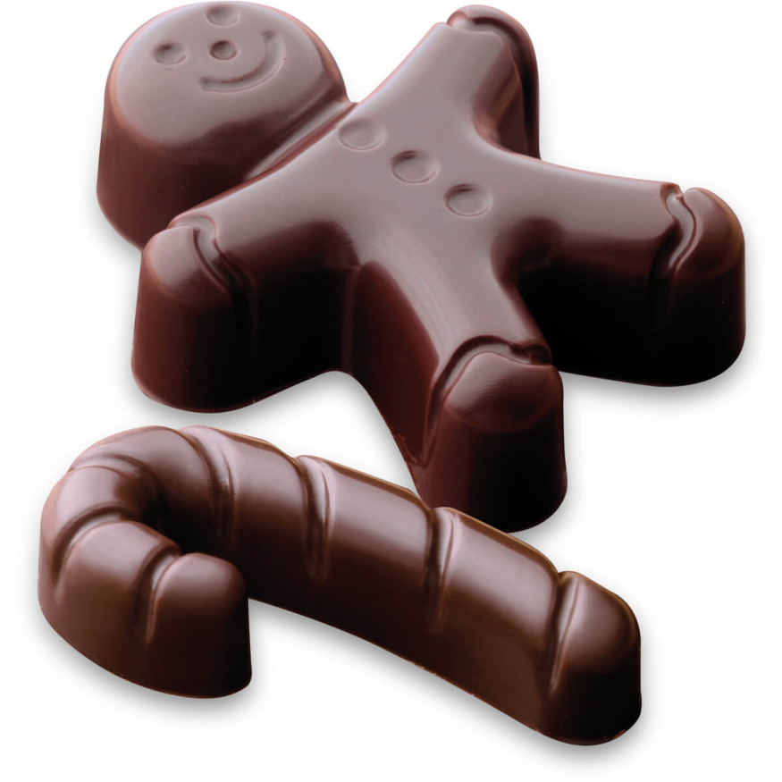 Moule en silicone chocolat de Noël : Mr Ginger 8 bonhommes g