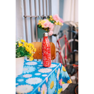 Bouteille isotherme inox 500ml Flower rouge - Qwetch