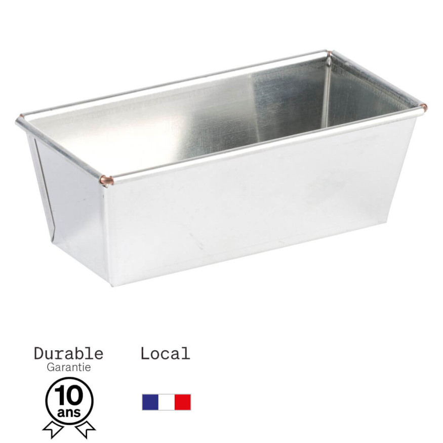 Moule à cake en fer blanc 6/7 parts 18 cm - Alice Délice