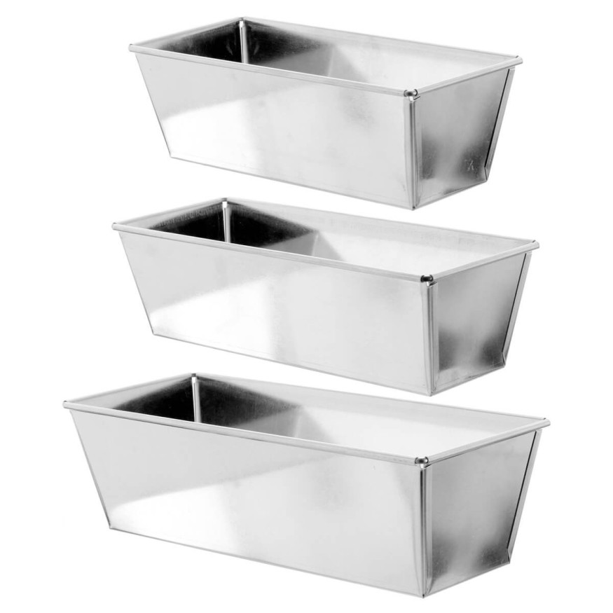 Moule à cake en fer blanc 8/9 parts 24  cm - Alice Délice