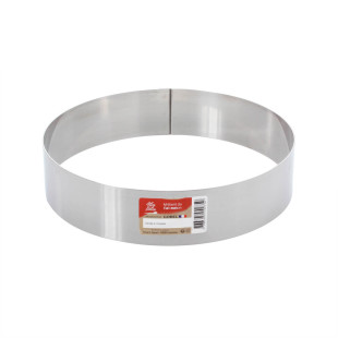 Cercle à mousse et entremets en inox 4/6 parts 20 cm hauteur