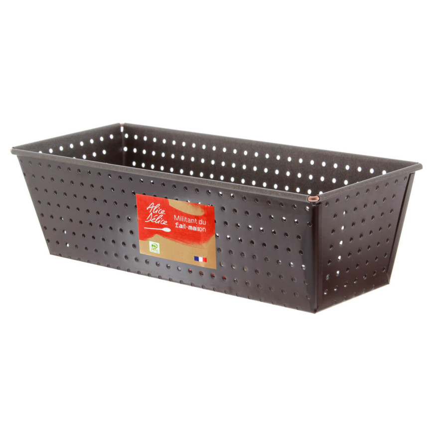 Moule à pain perforé en métal anti adhérent 27 cm - Alice Délice