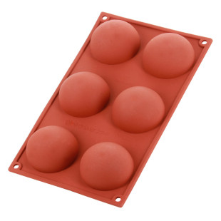 Moule en silicone 6 demi-sphères - Alice Délice