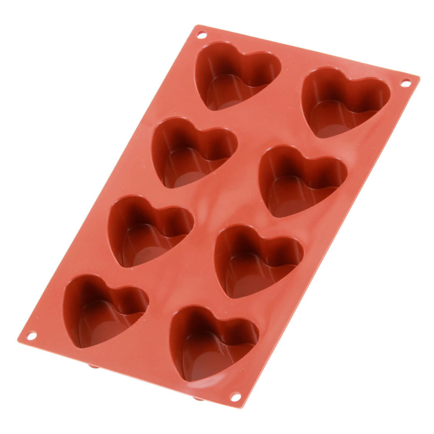 Moule en silicone 8 coeurs - Alice Délice