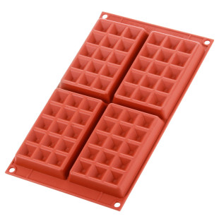 Moule en silicone 4 gaufres - Alice Délice