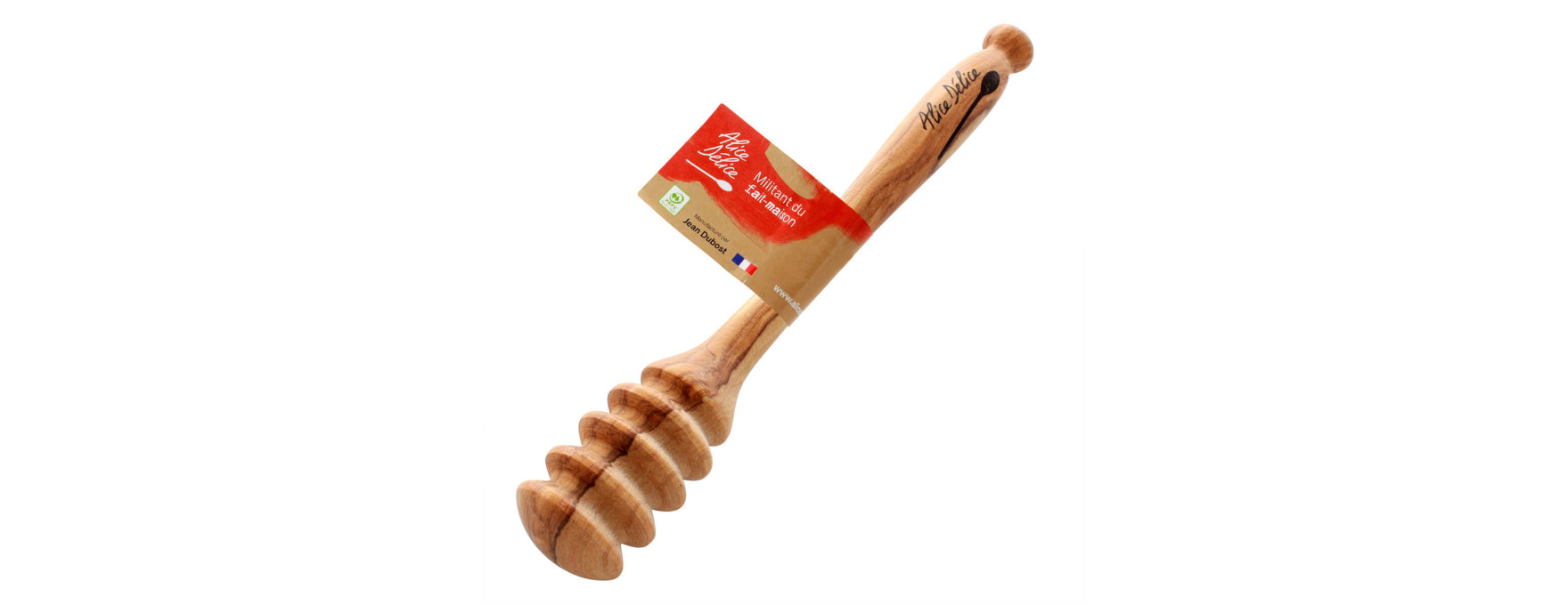 Cuillère à miel liquide en bois d´olivier 16.5 cm - Alice Délice