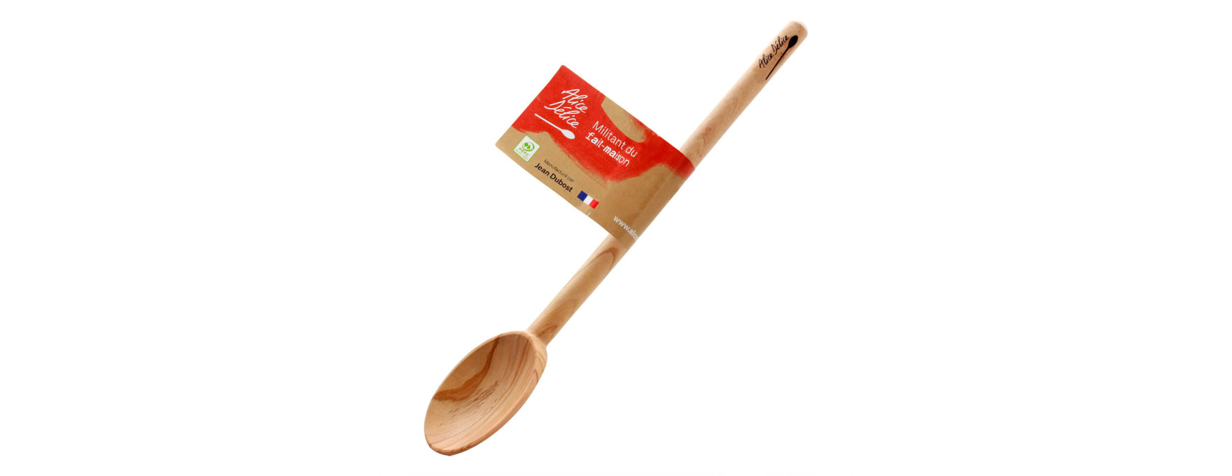Cuillère à mouvette 30 cm en bois d´olivier - Alice Délice