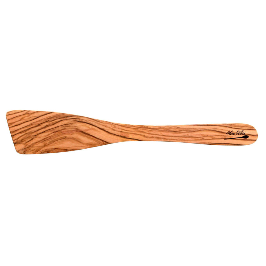 Spatule galbée 30 cm en bois d´olivier - Alice Délice