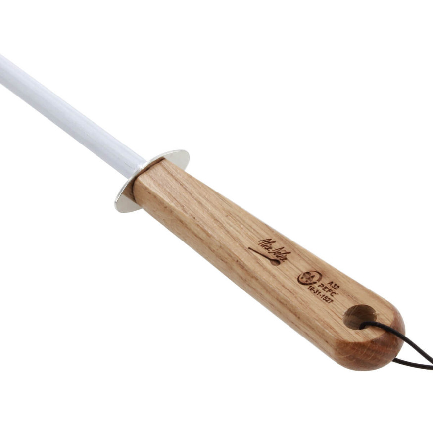 Fusil d´aiguisage 20 cm manche bois chéne PEFC - Alice Délic