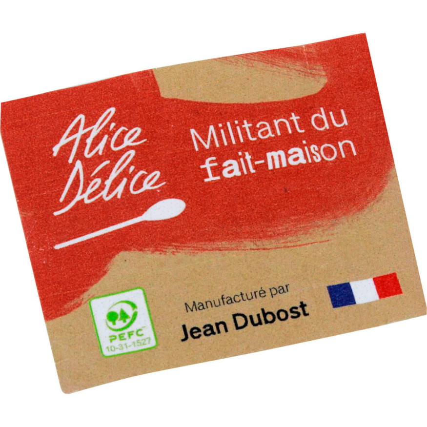 Eplucheur manche chêne PEFC 2 tranchants lame lisse - Alice 