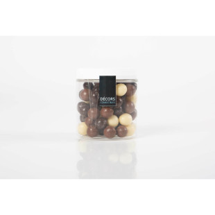 Décor en chocolat : boules en chocolat croustillantes crispi