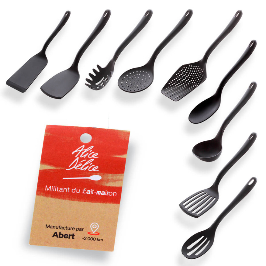 Louche noire en nylon 32 cm - Alice Délice