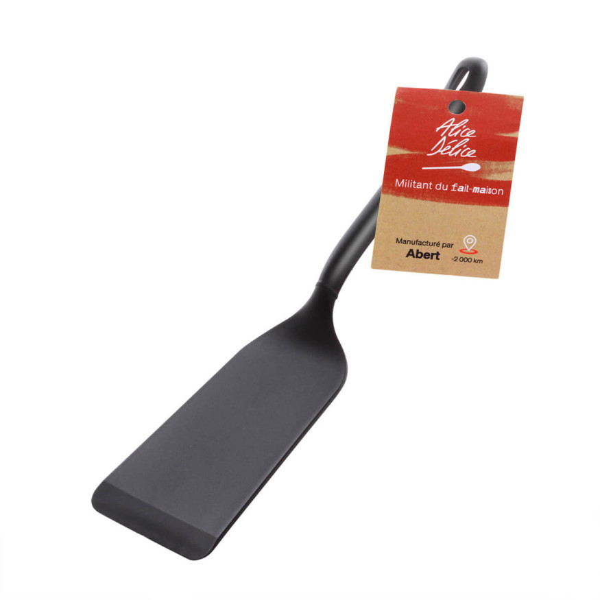 Spatule à retourner noire en nylon 32 cm - Alice Délice