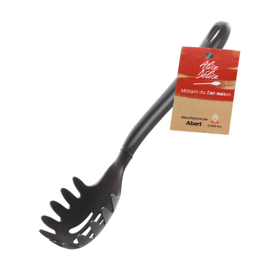 Cuillère à spaghetti noire en nylon 33.5 cm - Alice Délice