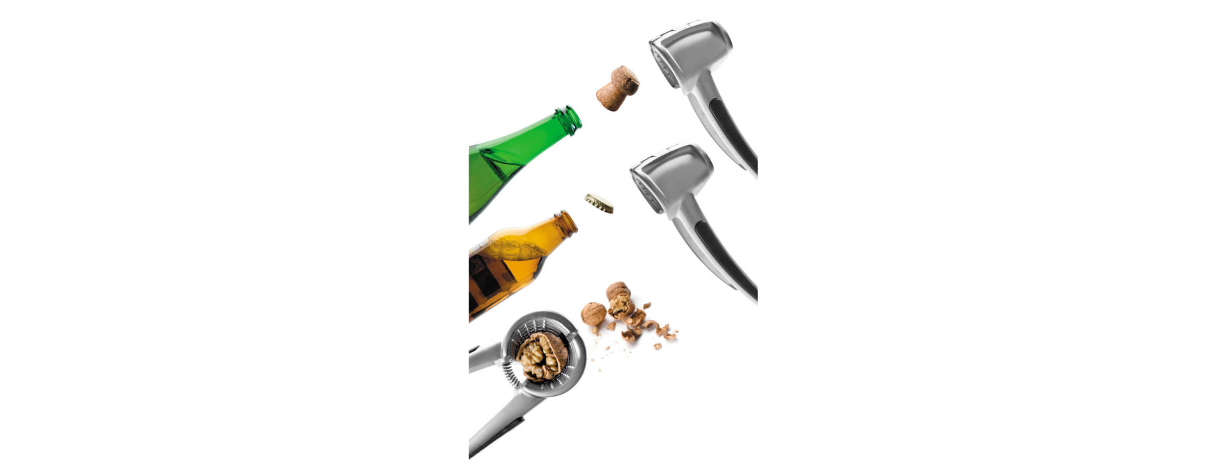 Casse noix et tire bouchon à champagne en zamak - Lacor