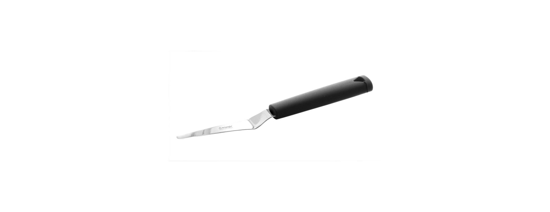 Spatule coudée biseautée en inox 7,5 cm - Alice Délice