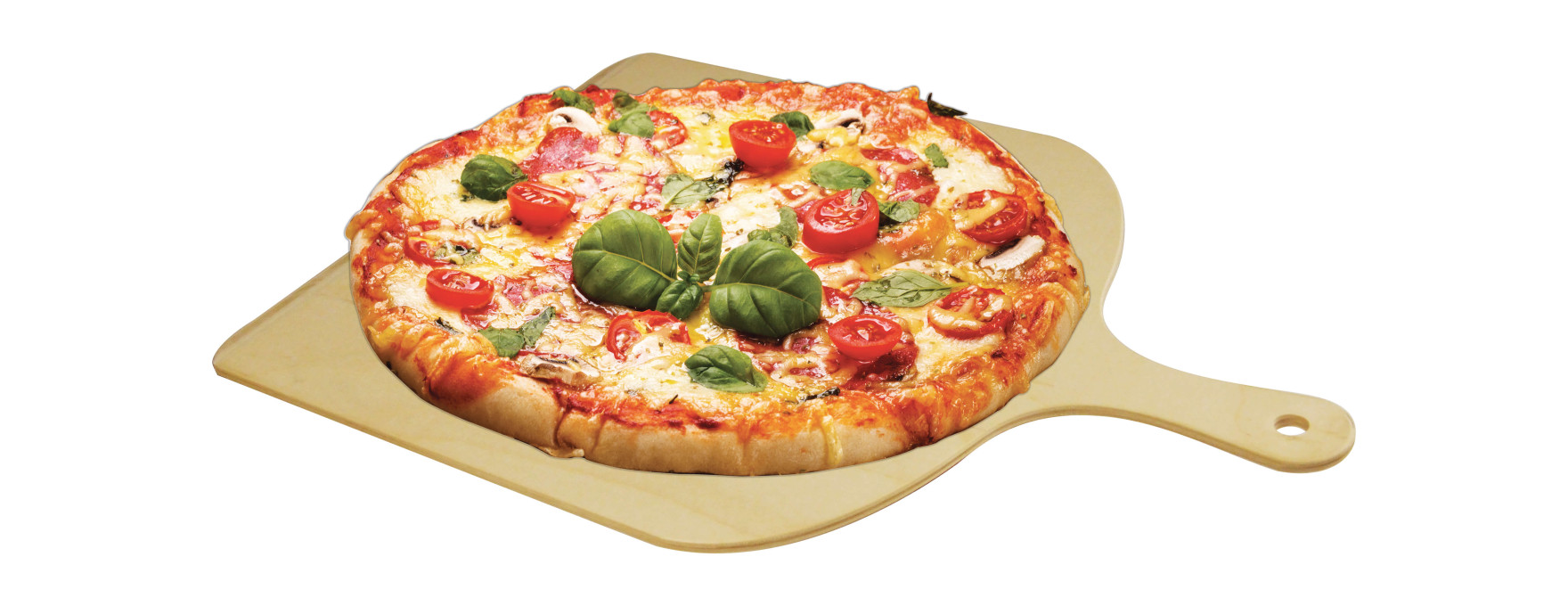 Pelle à pizza 30 cm en bois naturel - Alice Délice