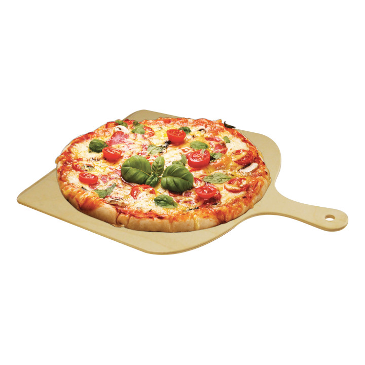 Pelle à pizza 30 cm en bois naturel - Alice Délice