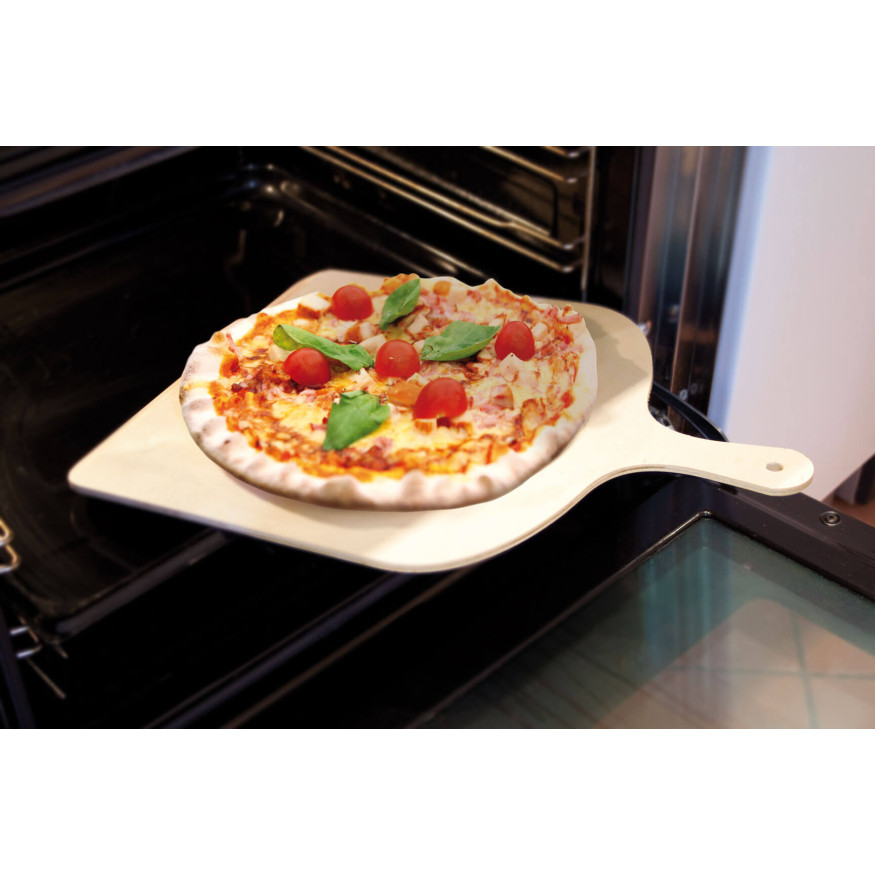 Pelle à pizza 30 cm en bois naturel - Alice Délice