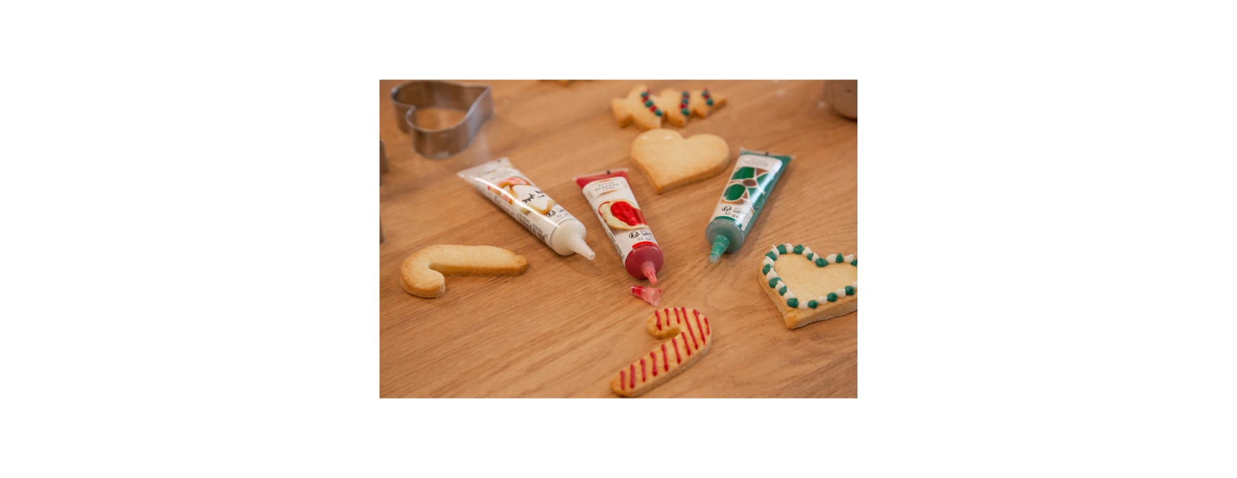 Lot de 3 stylos de glaçage Noël pour décorer les biscuits :
