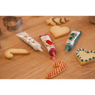 Lot de 3 stylos de glaçage Noël pour décorer les biscuits :