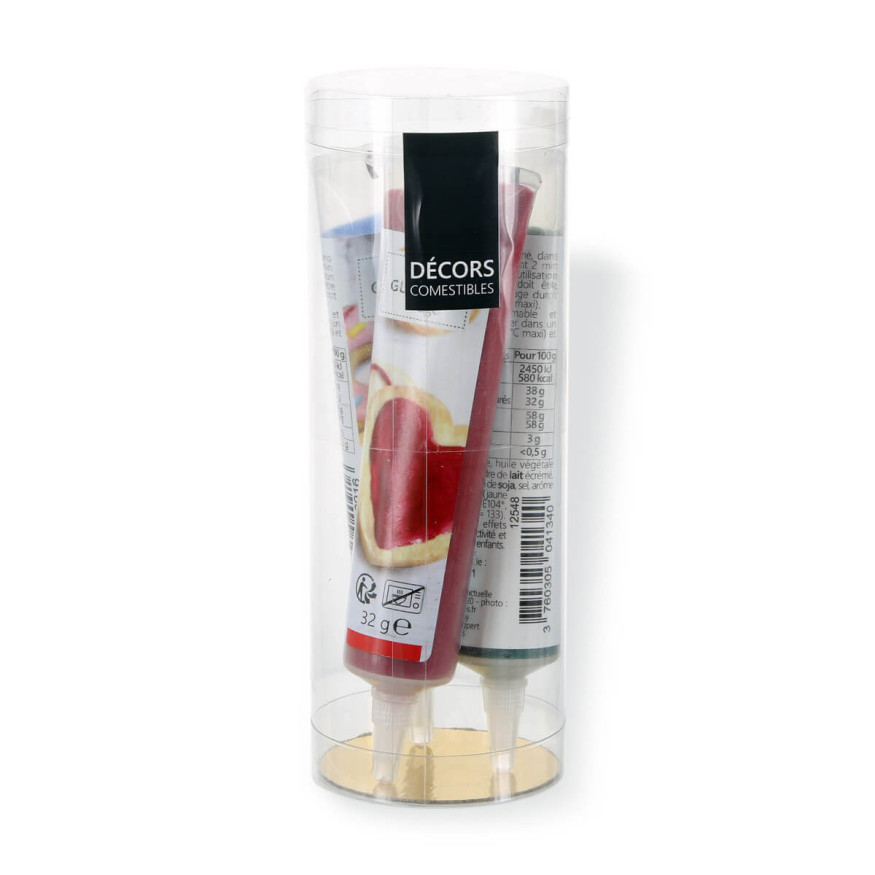 Lot de 3 stylos de glaçage Noël pour décorer les biscuits :