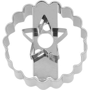 Emporte-pièce Linzer en inox étoile 5 cm : idéal pour biscui