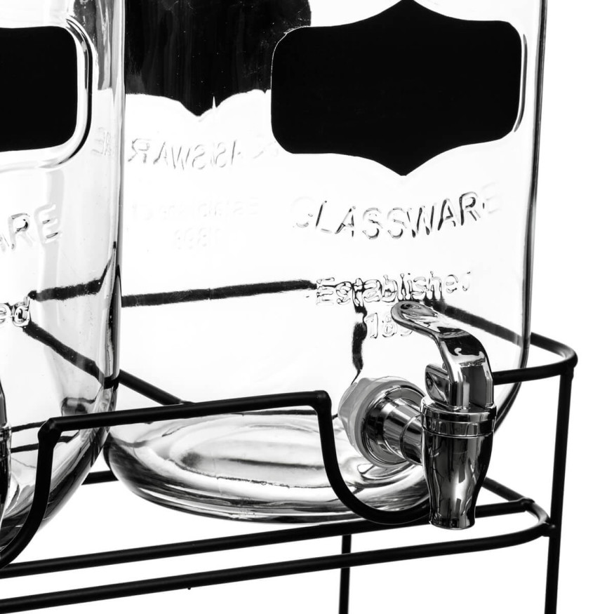 Double distributeur de boisson 2X4L avec support metal - Secret Gourmet
