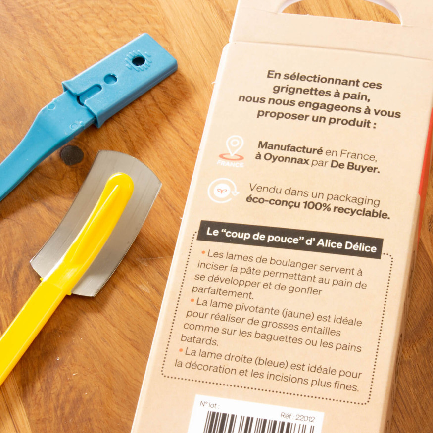 Lot de 2 grignettes à pain : droite et pivotante - Alice Dél