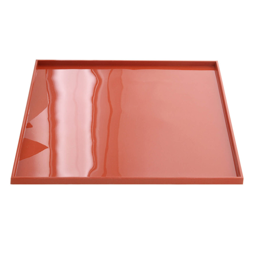 Tapis de cuisson carré à rebord en silicone idéal pour la cu