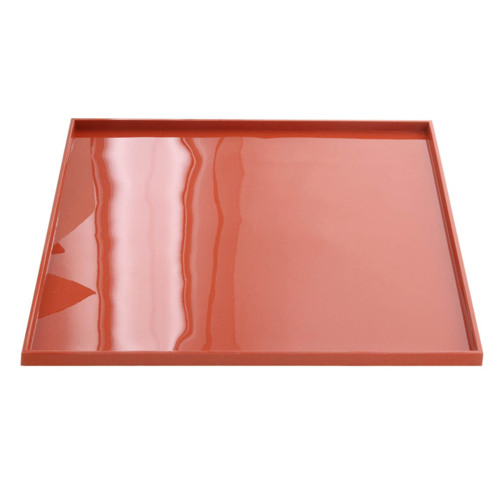 Tapis de cuisson carré à rebord en silicone idéal pour la cu