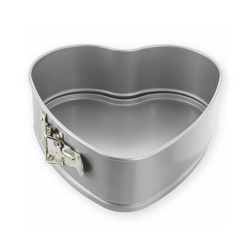 Moule à charnière coeur en métal anti adhérent 4/6 parts 20 