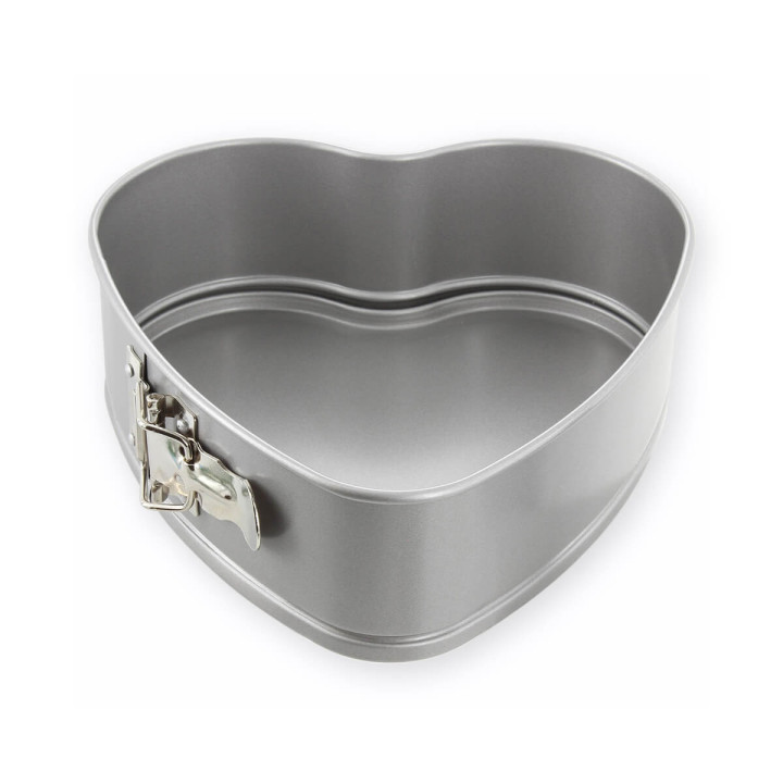Moule à charnière coeur en métal anti adhérent 4/6 parts 20 