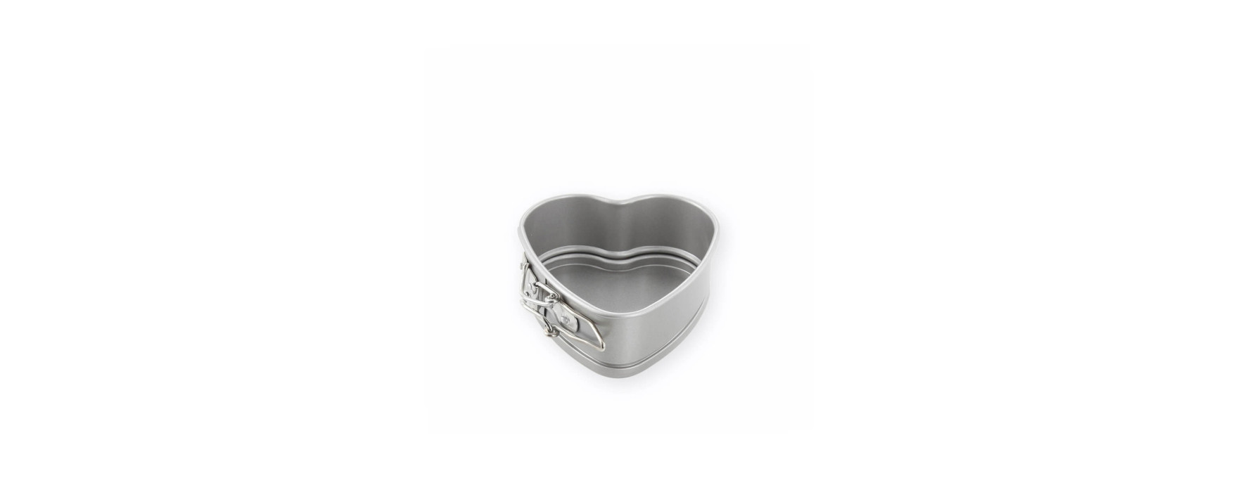 Moule à charnière coeur en métal anti adhérent 12 cm - Alice