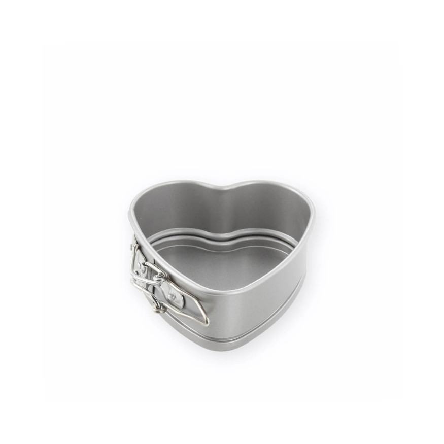 Moule à charnière coeur en métal anti adhérent 12 cm - Alice