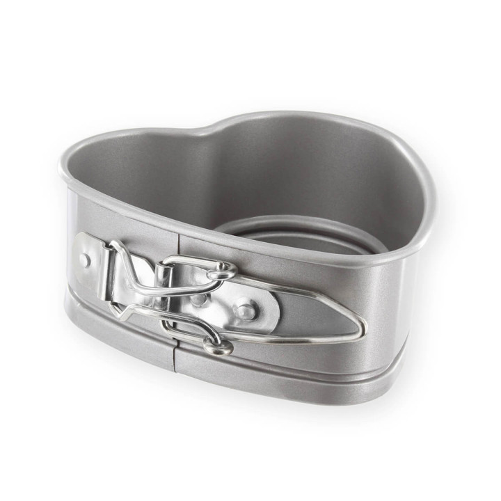 Moule à charnière coeur en métal anti adhérent 12 cm - Alice