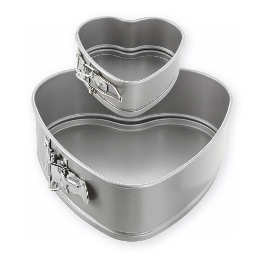 Moule à charnière coeur en métal anti adhérent 12 cm - Alice