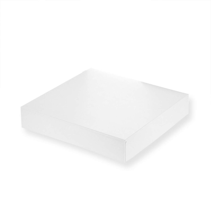 Boîte à gâteaux blanche 26 x 26 x 5 cm