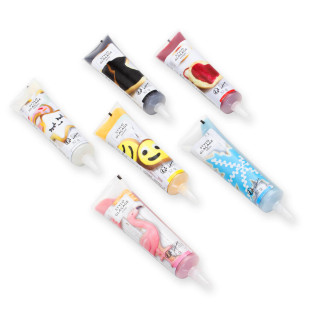 Lot de 6 stylos de glaçage pour décorer les biscuits