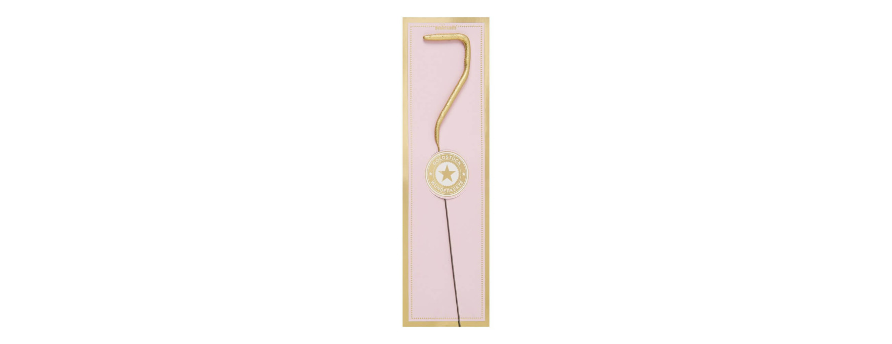 Bougie scintillante dorée : chiffre 7 - Wondercandle