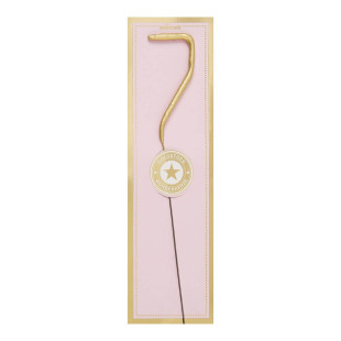 Bougie scintillante dorée : chiffre 7 - Wondercandle