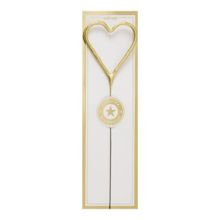 Bougie scintillante dorée : coeur - Wondercandle
