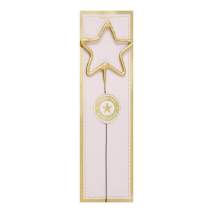 Bougie scintillante dorée : étoile - Wondercandle