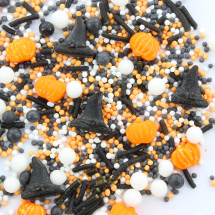 Décor à parsemer : mélange sprinkles Halloween Citrouille ...