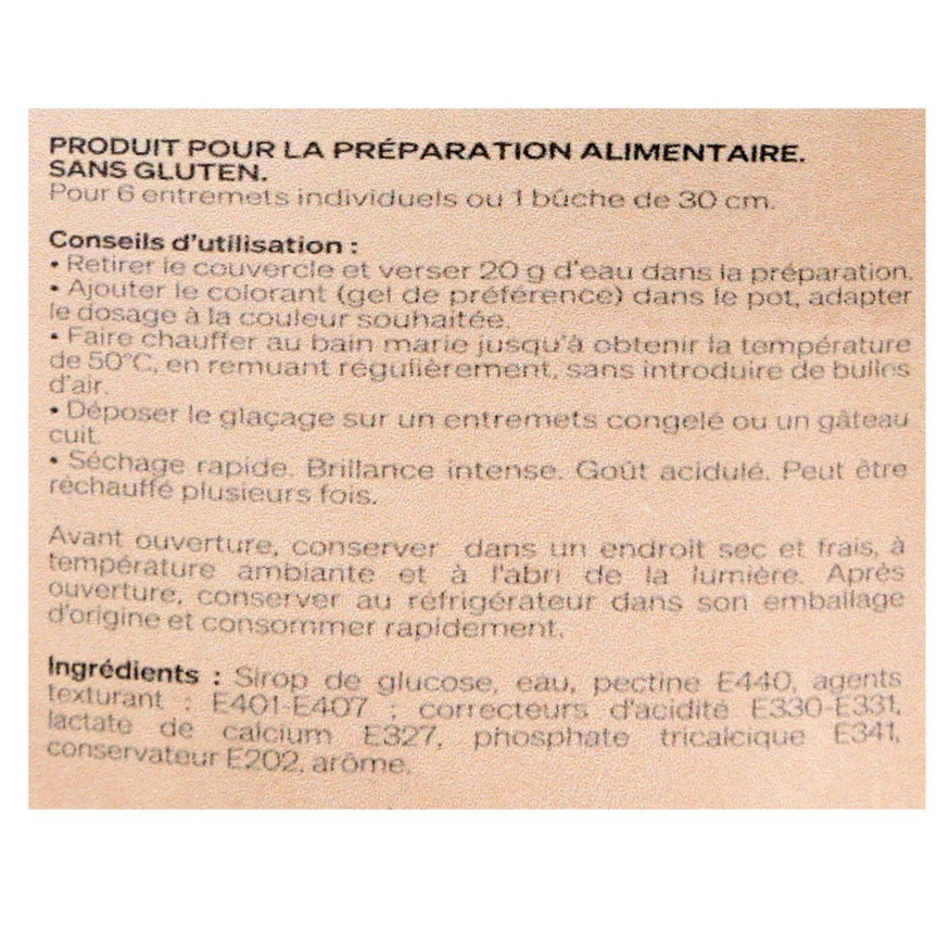 Glaçage miroir prêt à l´emploi transparent