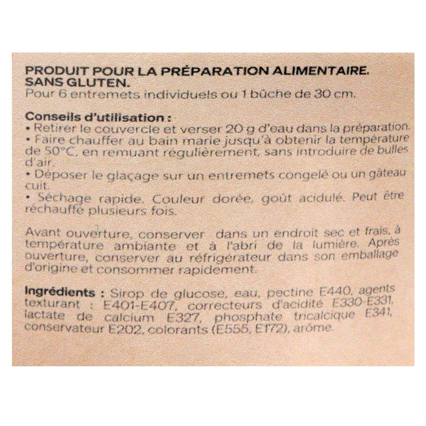 Glaçage miroir prêt à l´emploi coloris doré