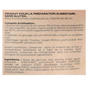 Glaçage miroir prêt à l´emploi coloris rouge